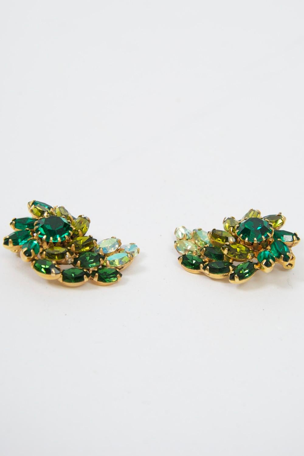 Women's Weiss Green Rhinestone Earrings