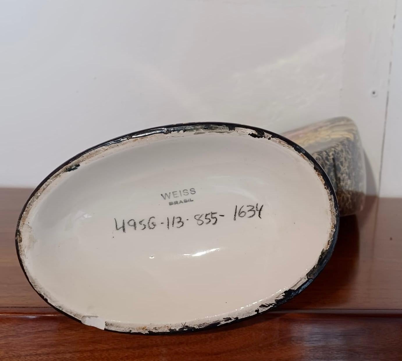 20th Century Weiss. Modern Brazilian ceramics, c. 1950 Signed under the base: Weiss Brasil For Sale