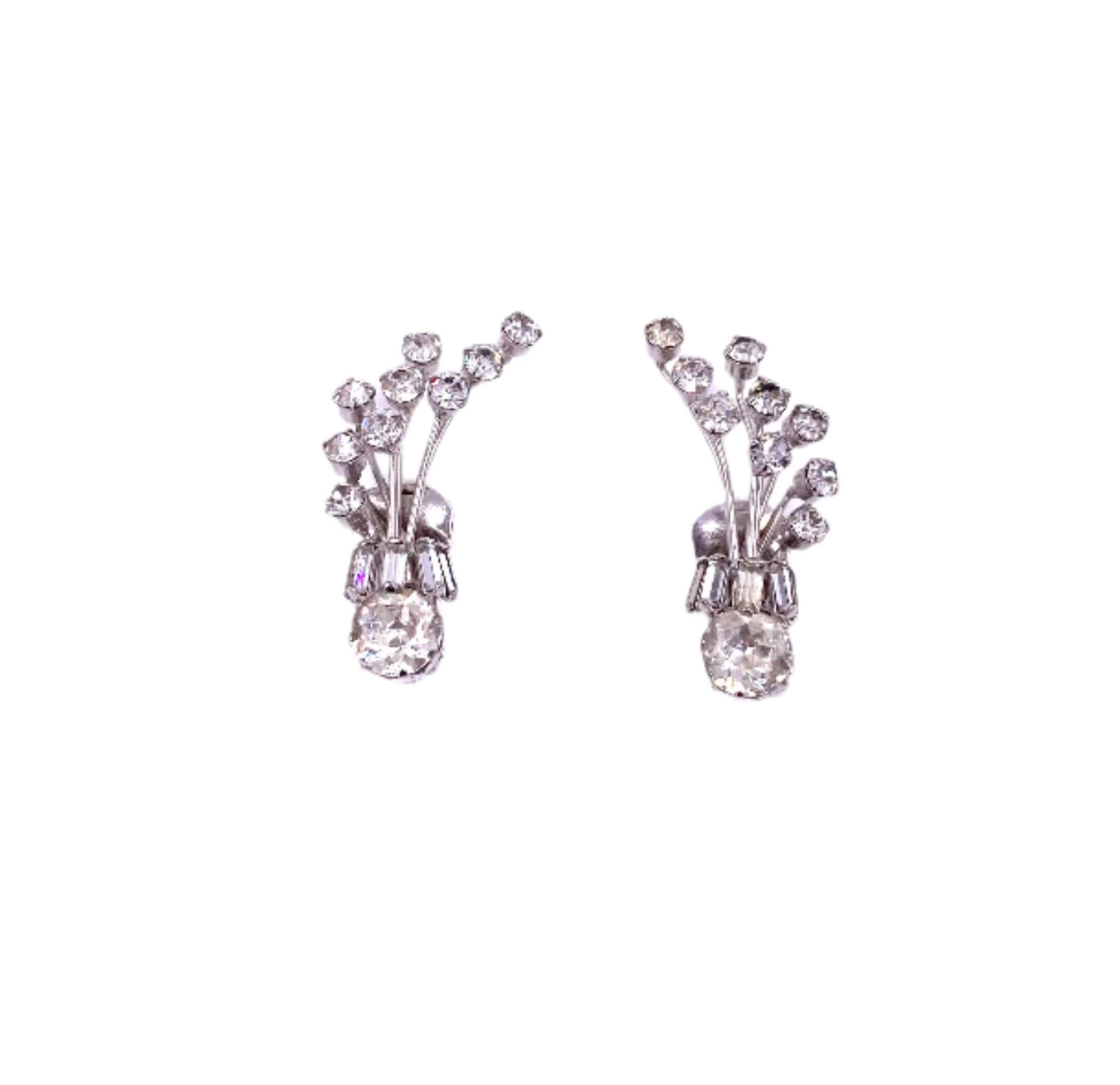 Weiss Moveable Rhinestone Clip On Climbers For Sale 1