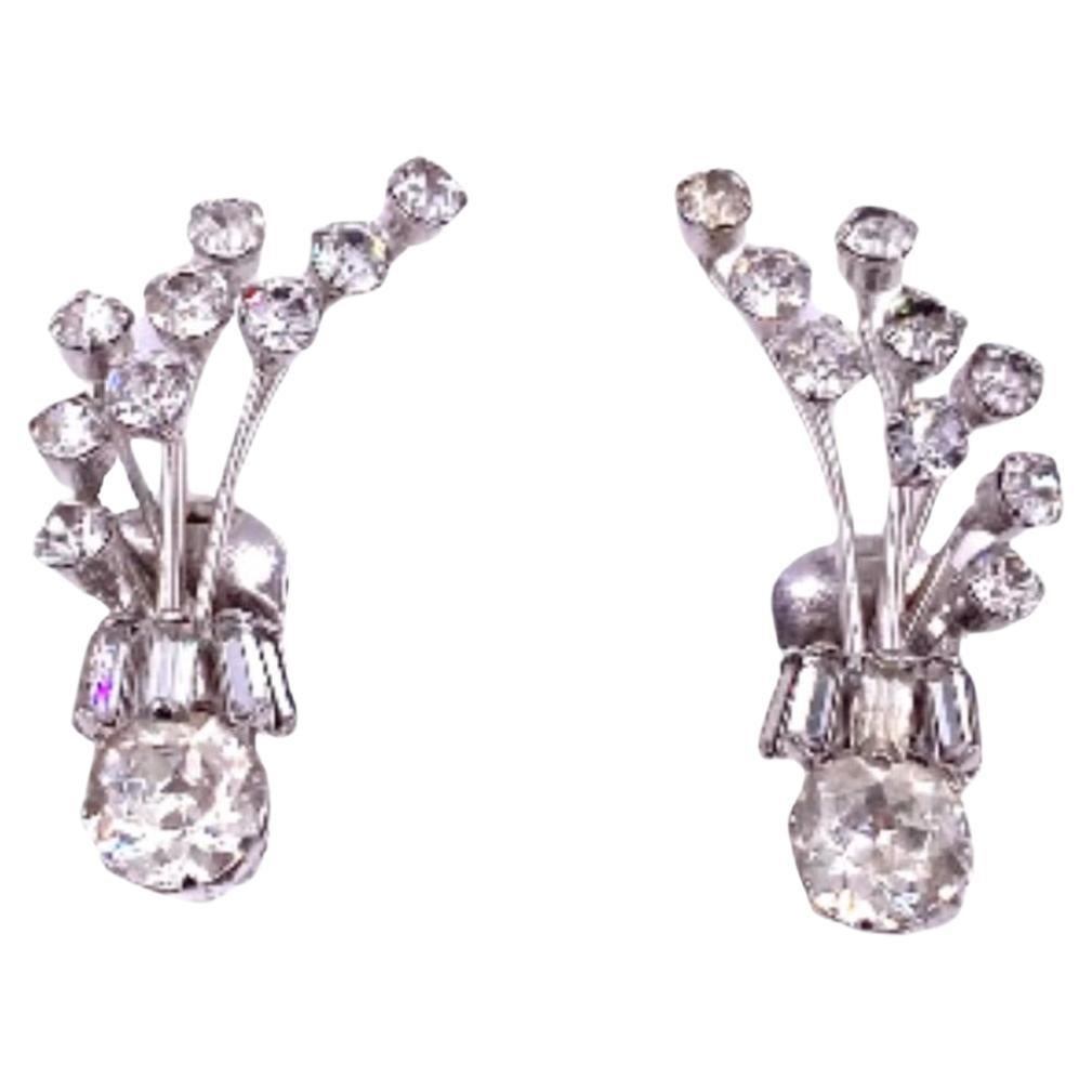 Weiss Moveable Rhinestone Clip On Climbers For Sale