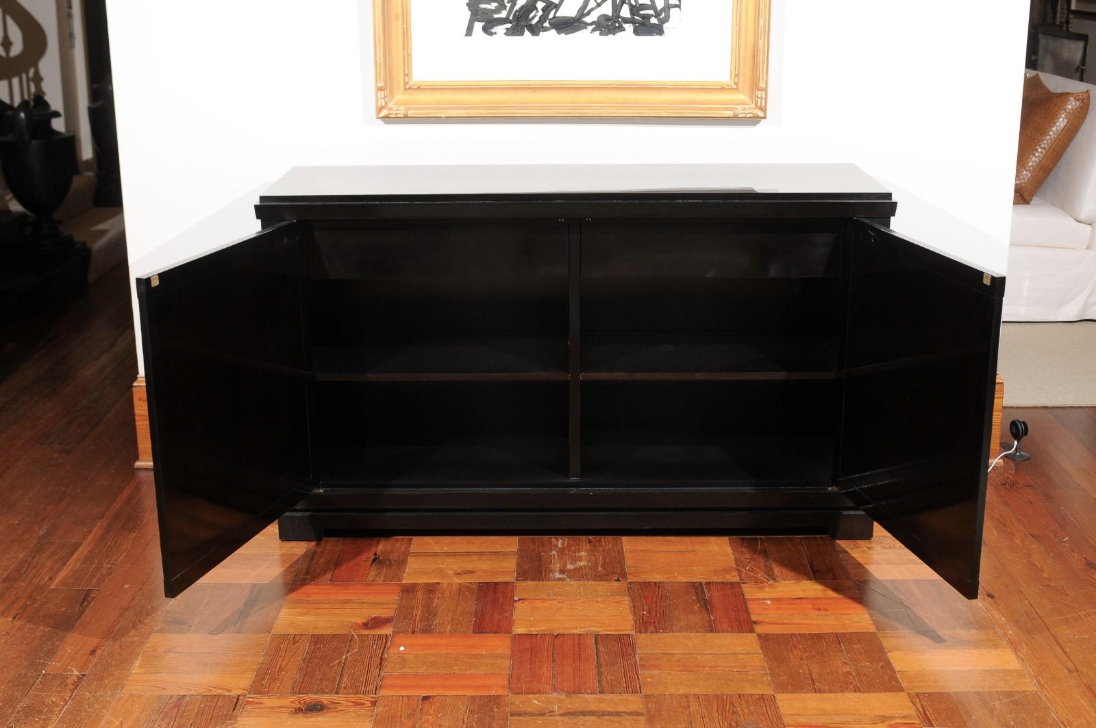 Ebonized Weisweiler Chest by Jacques Garcia for Baker Furniture For Sale