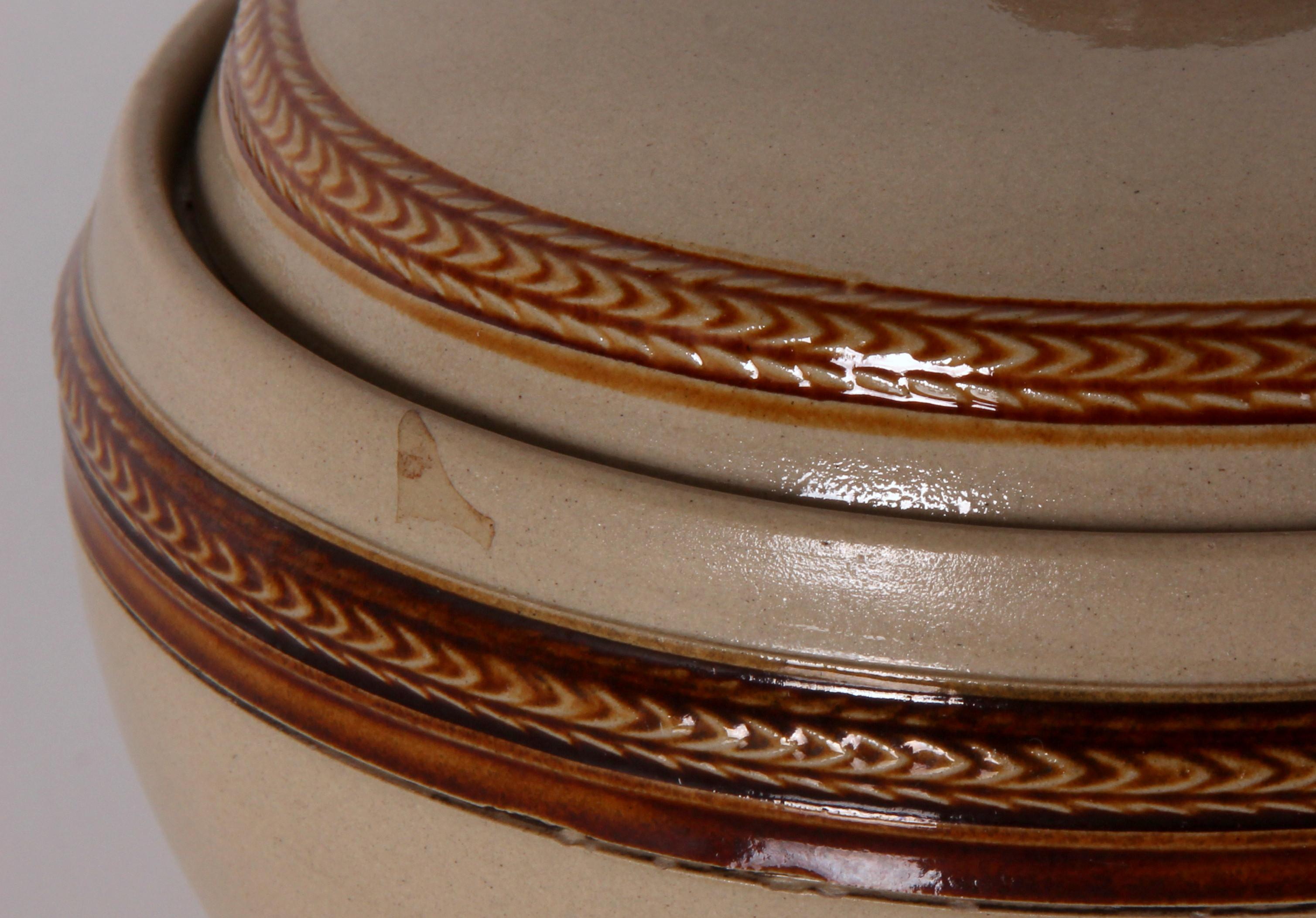 Art Deco WEKARA art deco 20s 30s salt glaze jewelry can confectionery box South. Germany For Sale