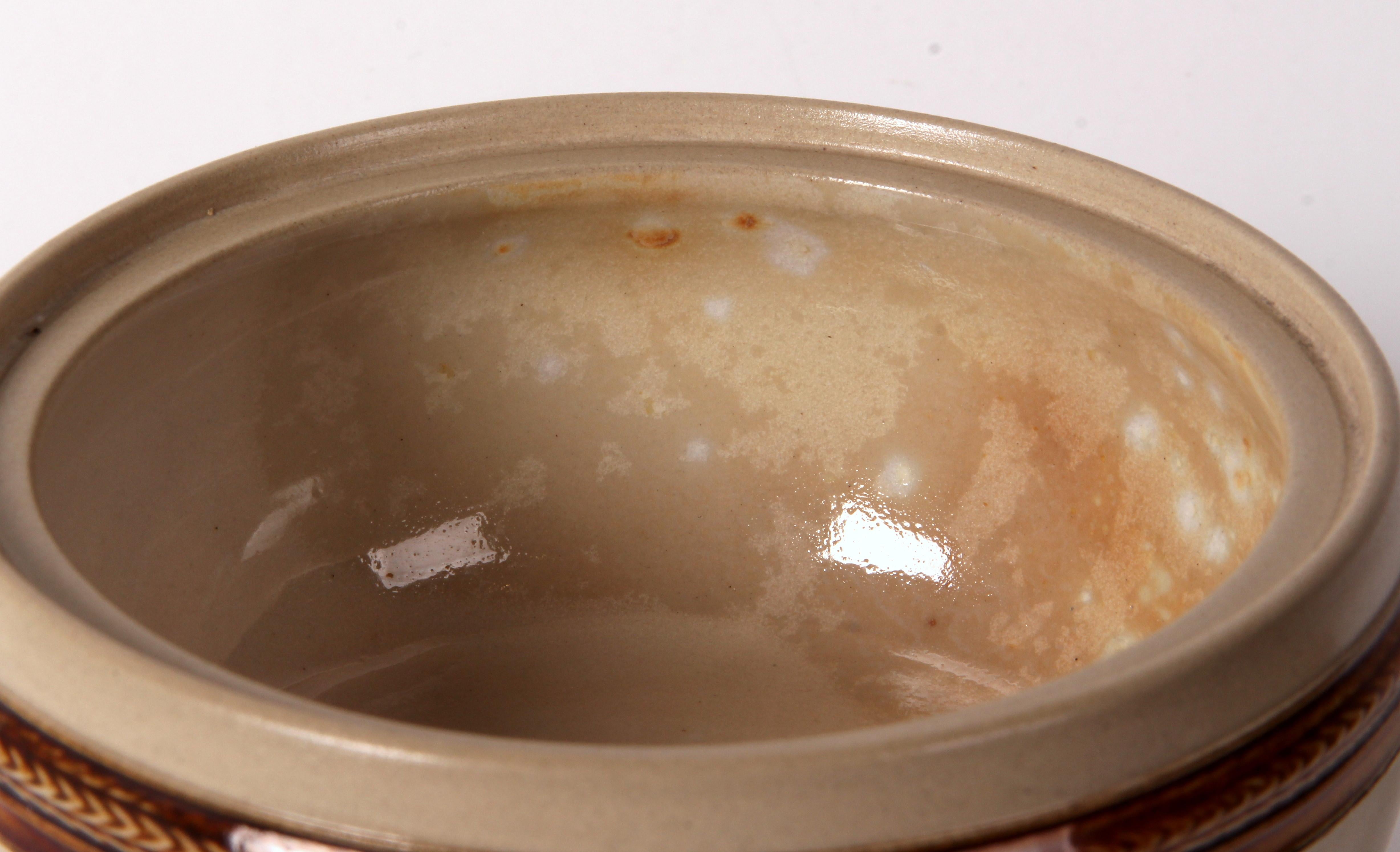 WEKARA art deco 20s 30s salt glaze jewelry can confectionery box South. Germany For Sale 1