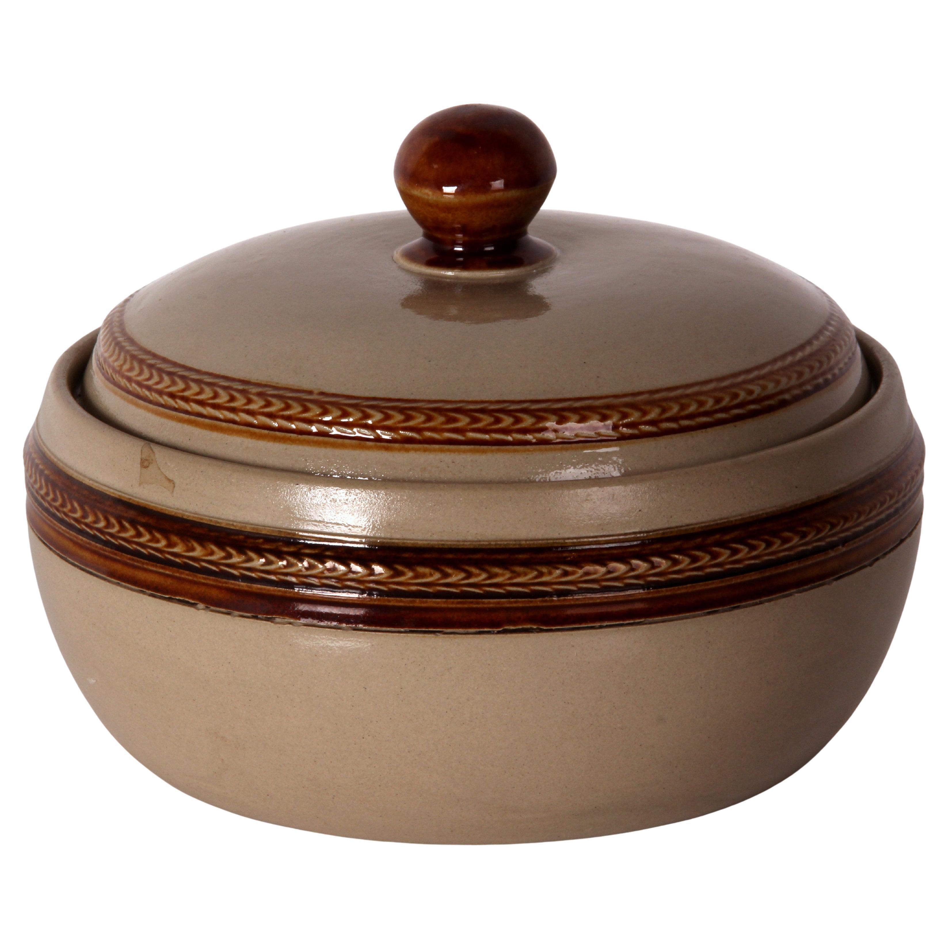 WEKARA art deco 20s 30s salt glaze jewelry can confectionery box South. Germany For Sale