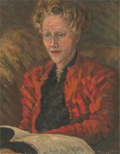 Welby Arthur Skinner - Huile de 1944, La femme de l'artiste