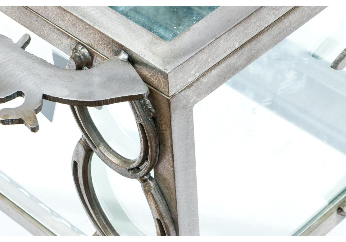 Display Case aus geschweißtem und geschliffenem Stahl im Western-Stil #3 im Angebot 2