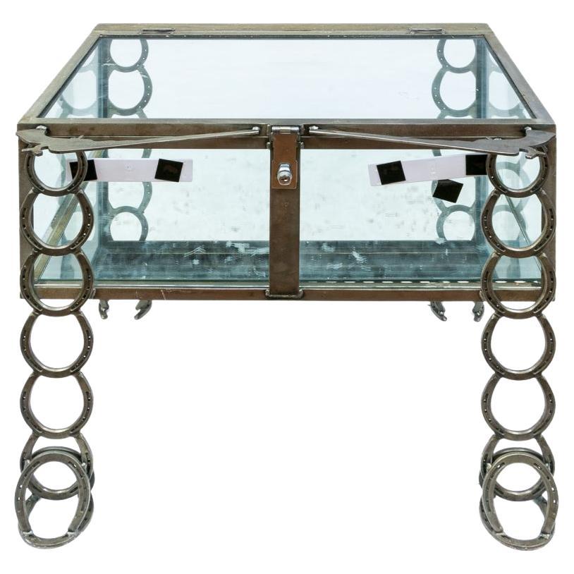 Display Case aus geschweißtem und geschliffenem Stahl im Western-Stil #3 im Angebot
