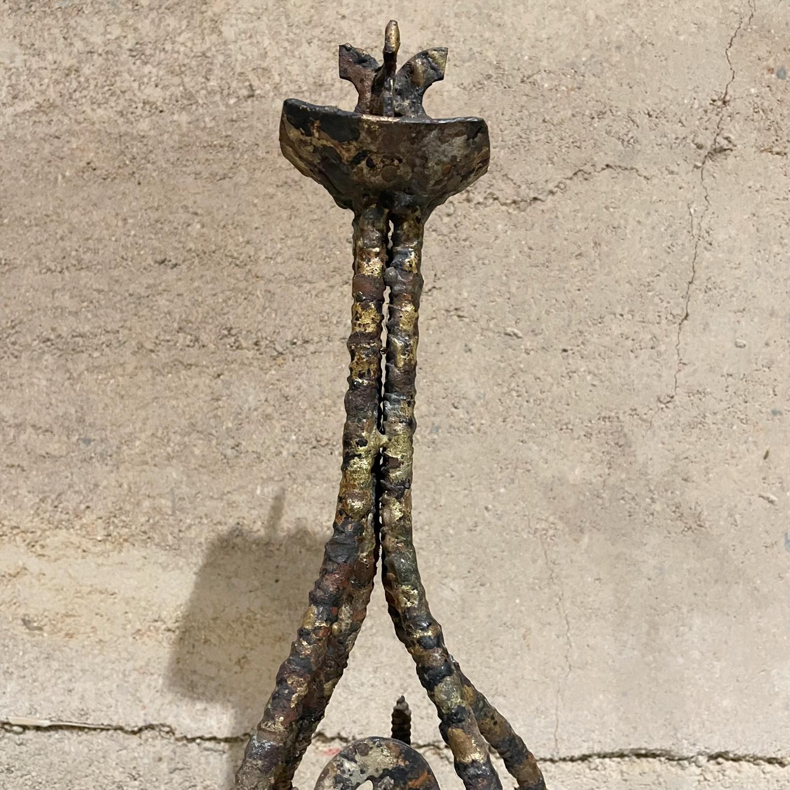 Brutalist 1970s Brass Sculpture Max Finkelstein Machine Texture Artwork California For Sale