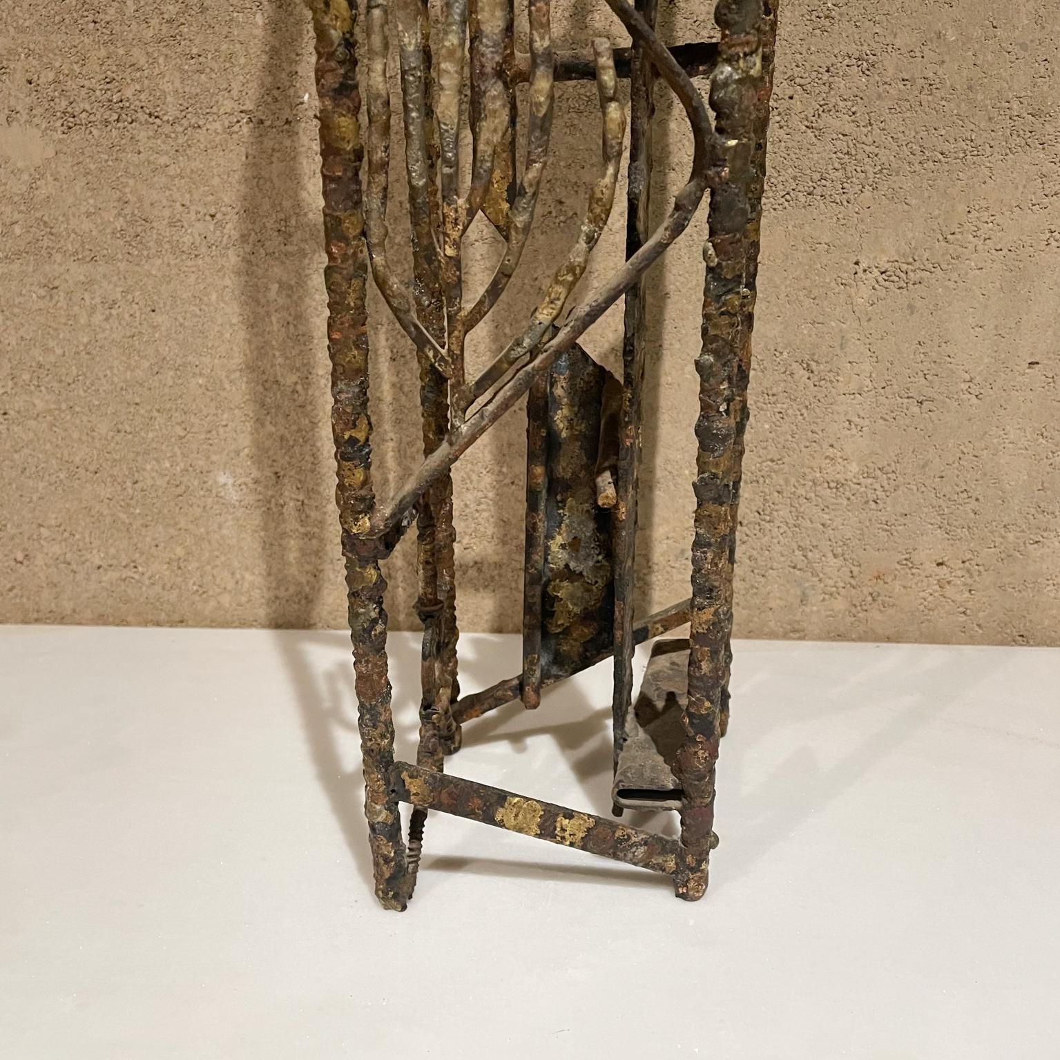 1970s Brass Sculpture Max Finkelstein Machine Texture Artwork California In Good Condition For Sale In Chula Vista, CA