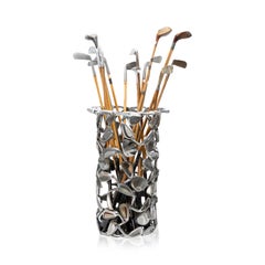 Welded Golf Club Umbrella Stand with Clubs