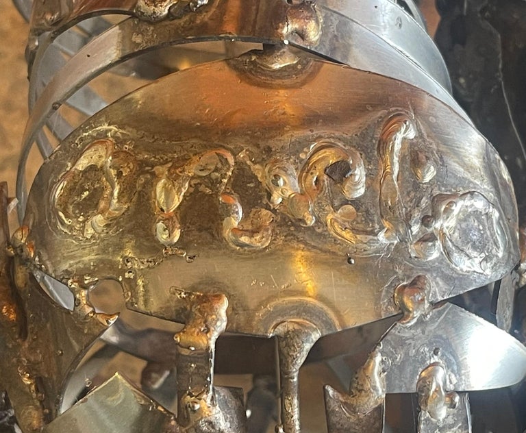 Welded Metal Horse Sculpture by J. Rivas in the Style of Jiang Tie-Feng ...