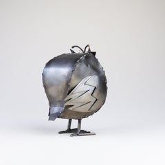 Welded Owl Metal Sculpture, France 1970s