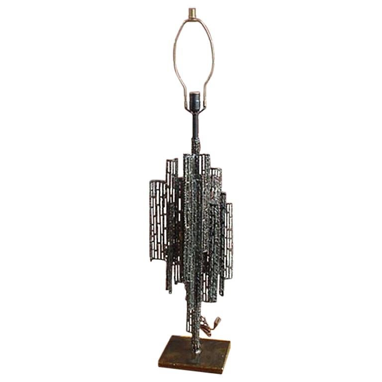 Welded Steel Lamp by Marcello Fantoni for Raymor For Sale