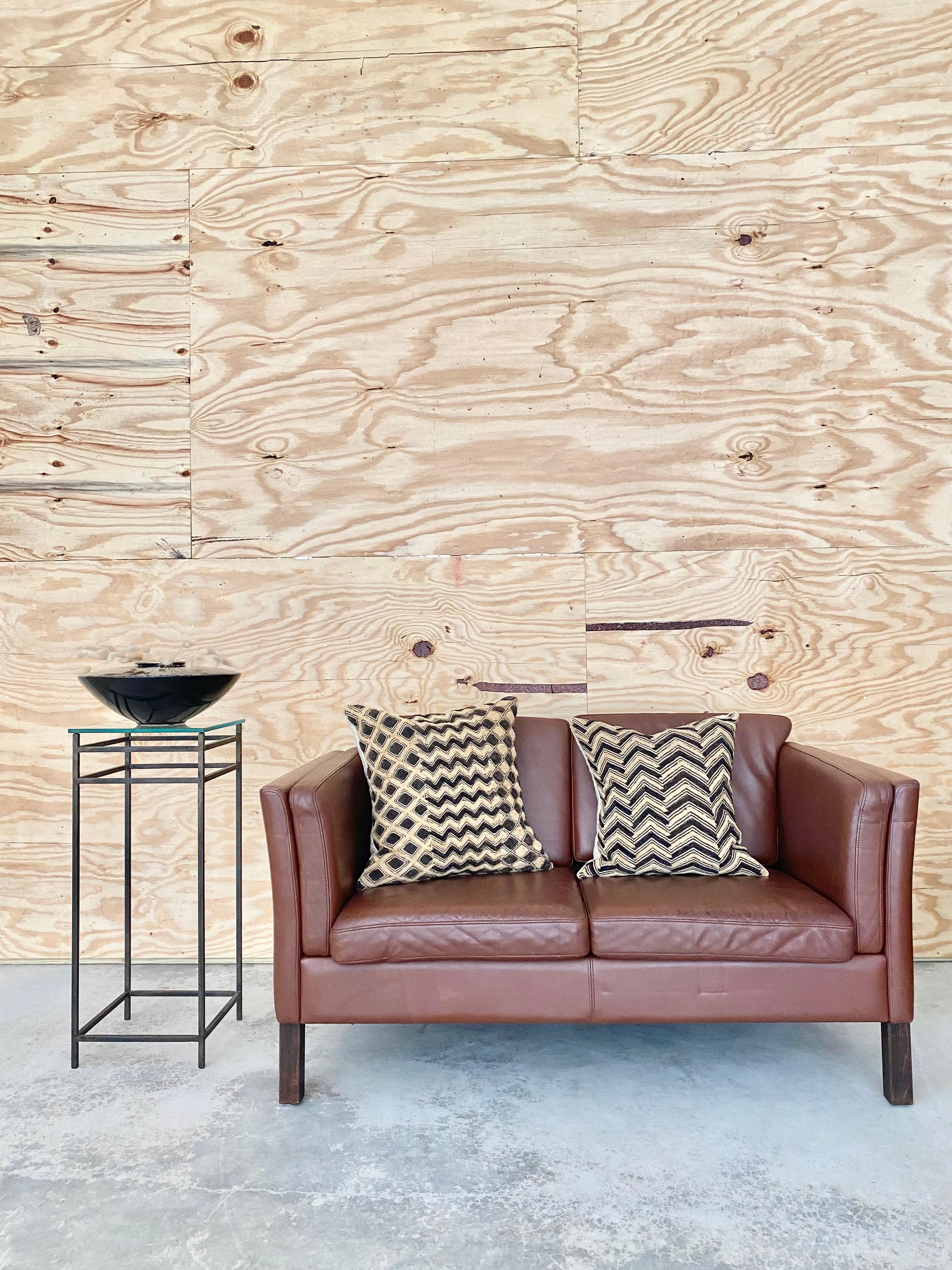 Piédestal moderniste en acier soudé / Support de plantes Bon état - En vente à Round Top, TX