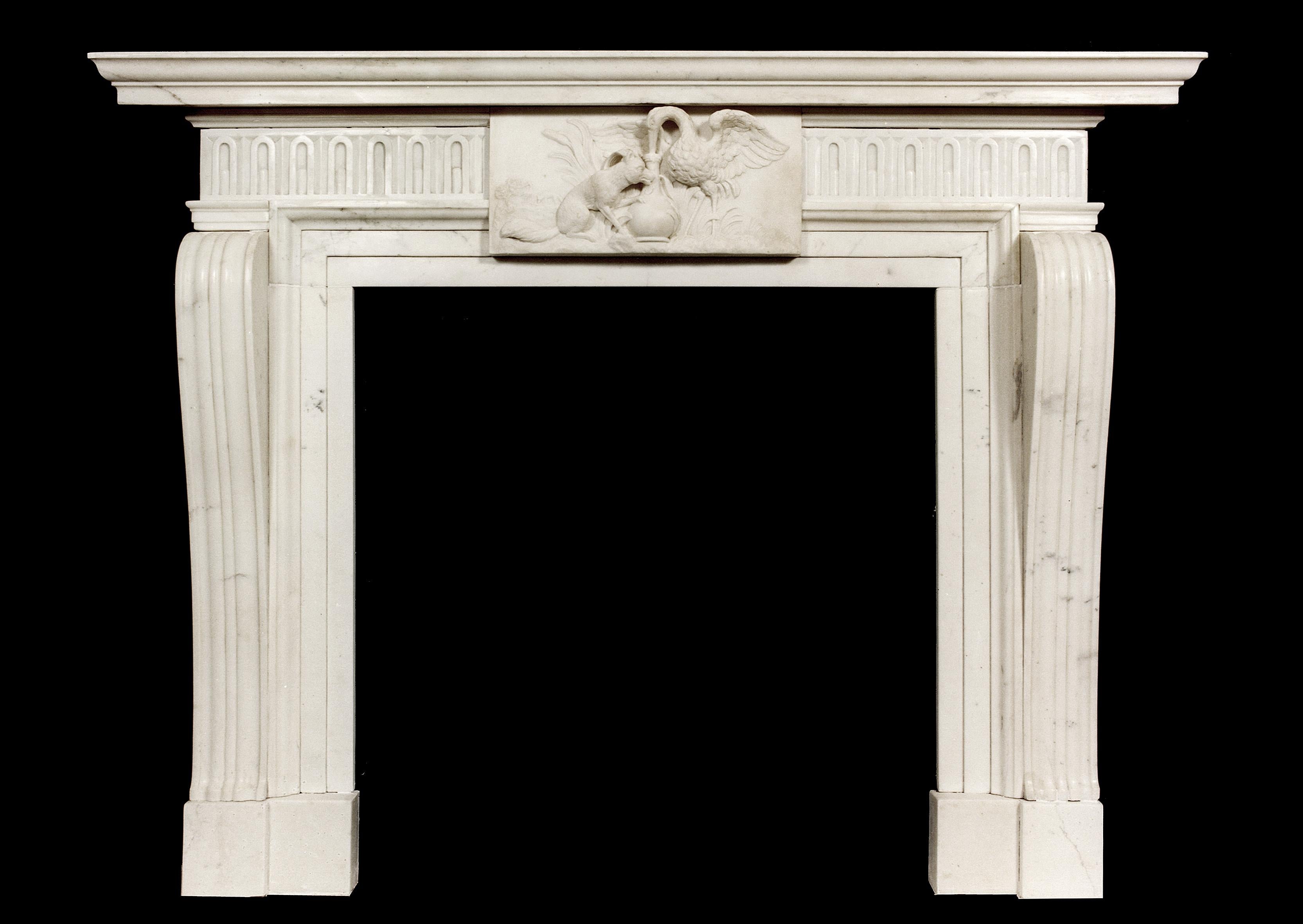 english marble fireplace