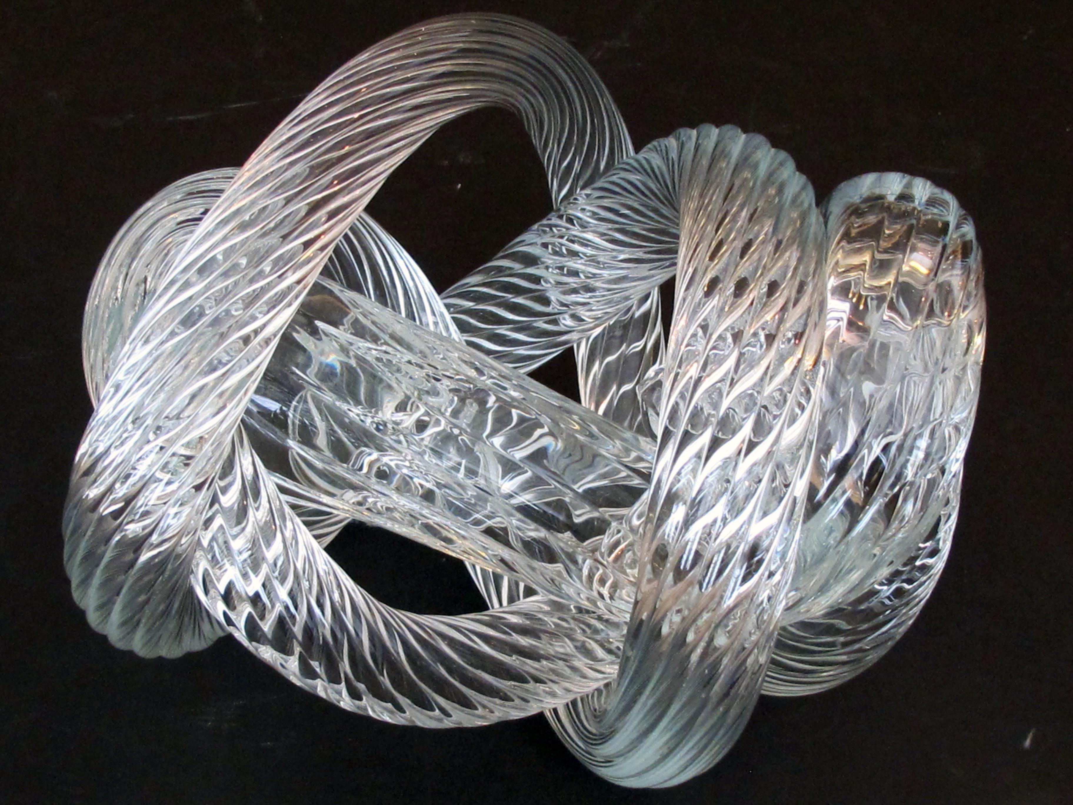 clear glass knot