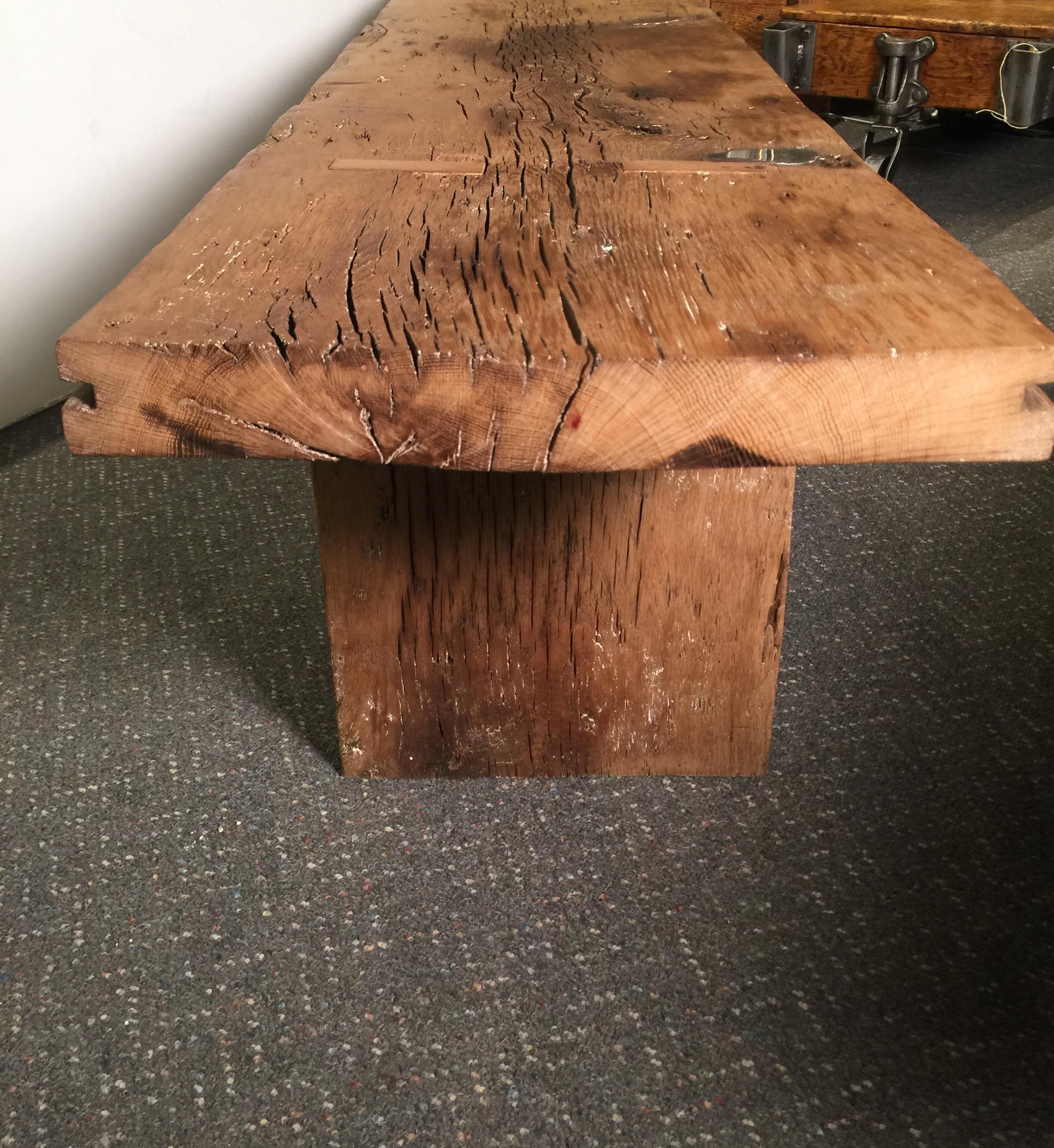 Well Designed Primitive Industrial Coffee Table Bench 3