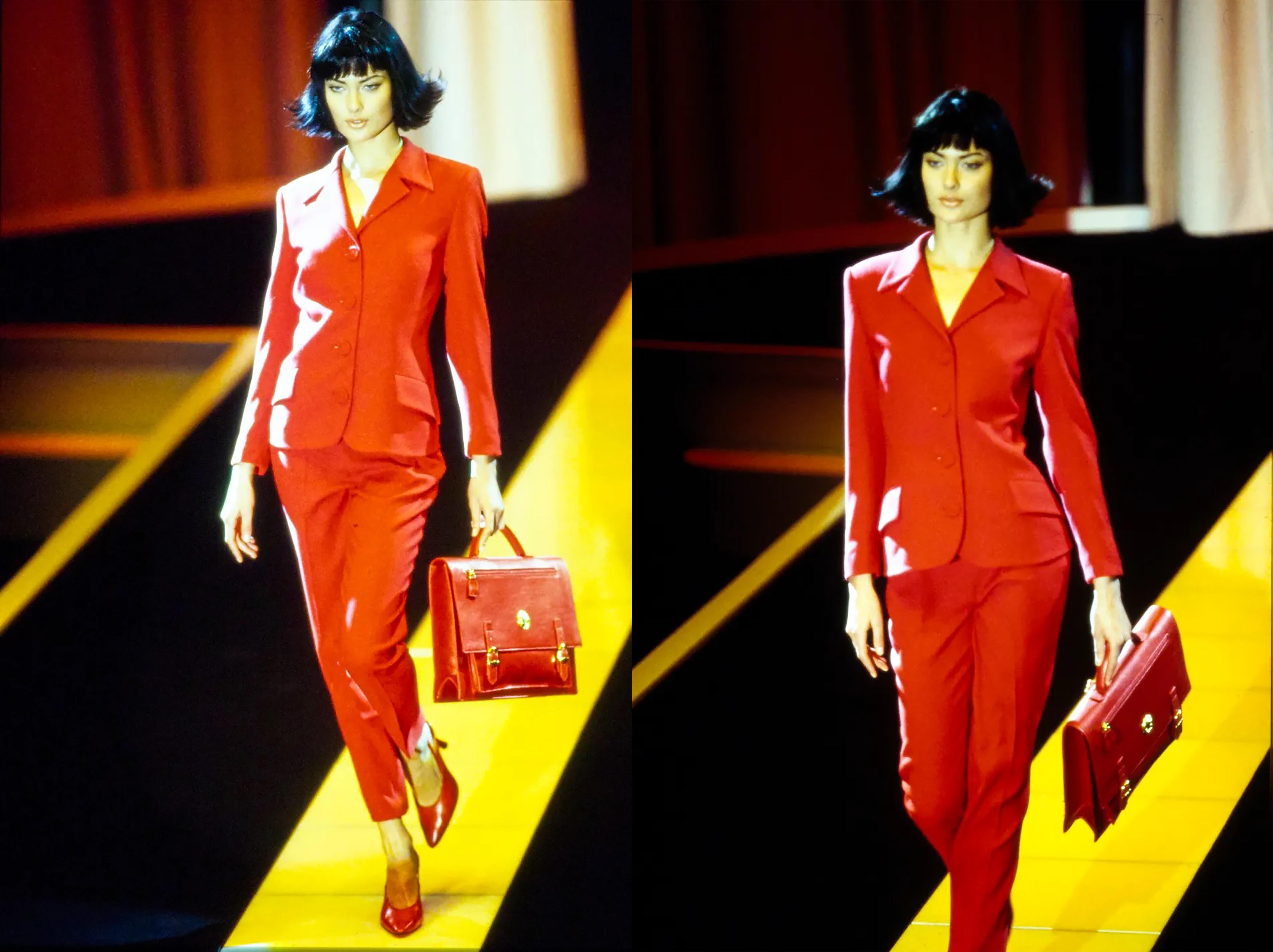 Rosso L'abito ben documentato di Gianni Versace Couture Autunno 1995 indossato da Prince in vendita