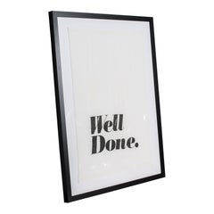 'Well Done' Framed Linen Print