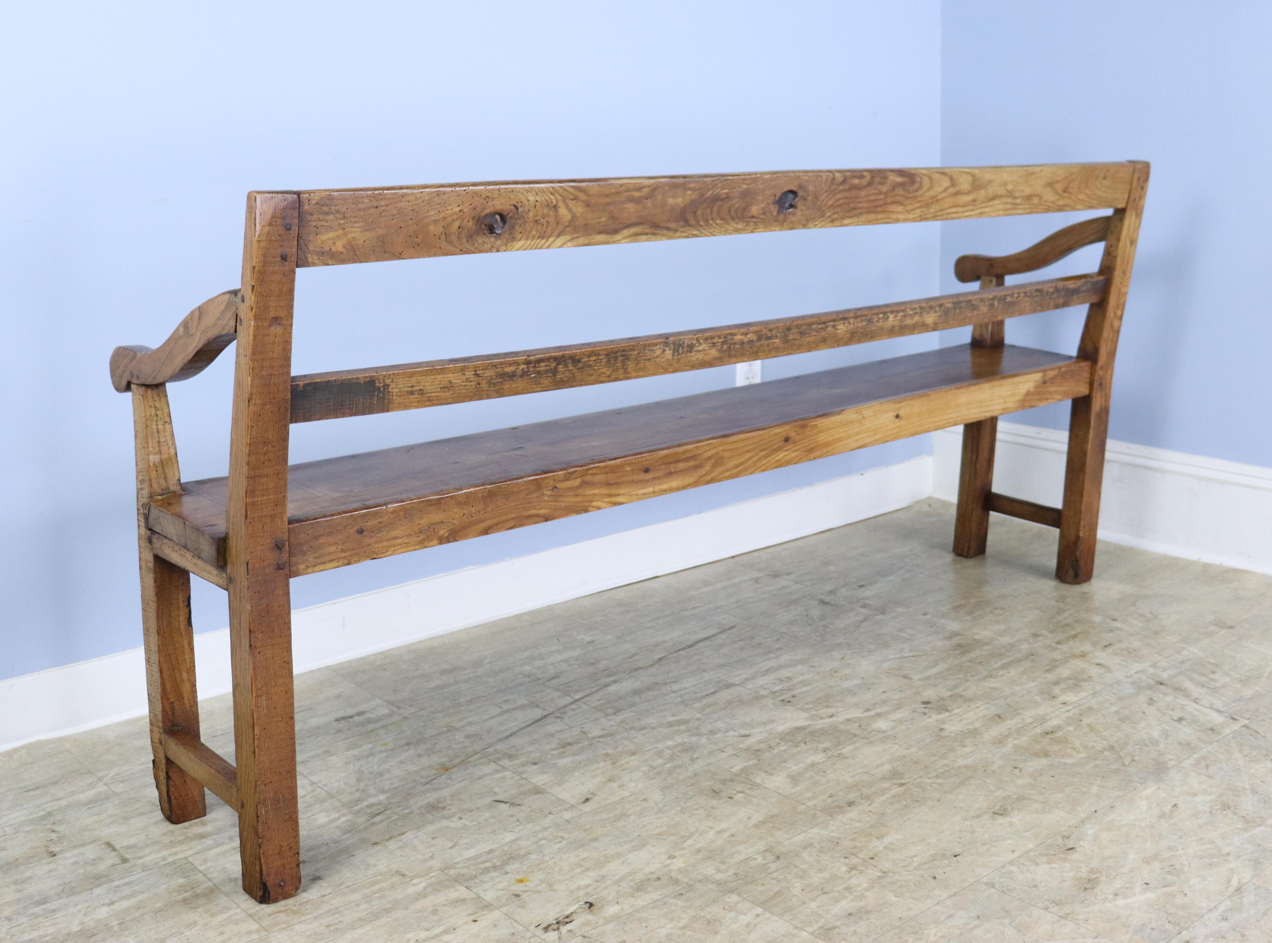 Well Grained Ash Country Bench For Sale 5
