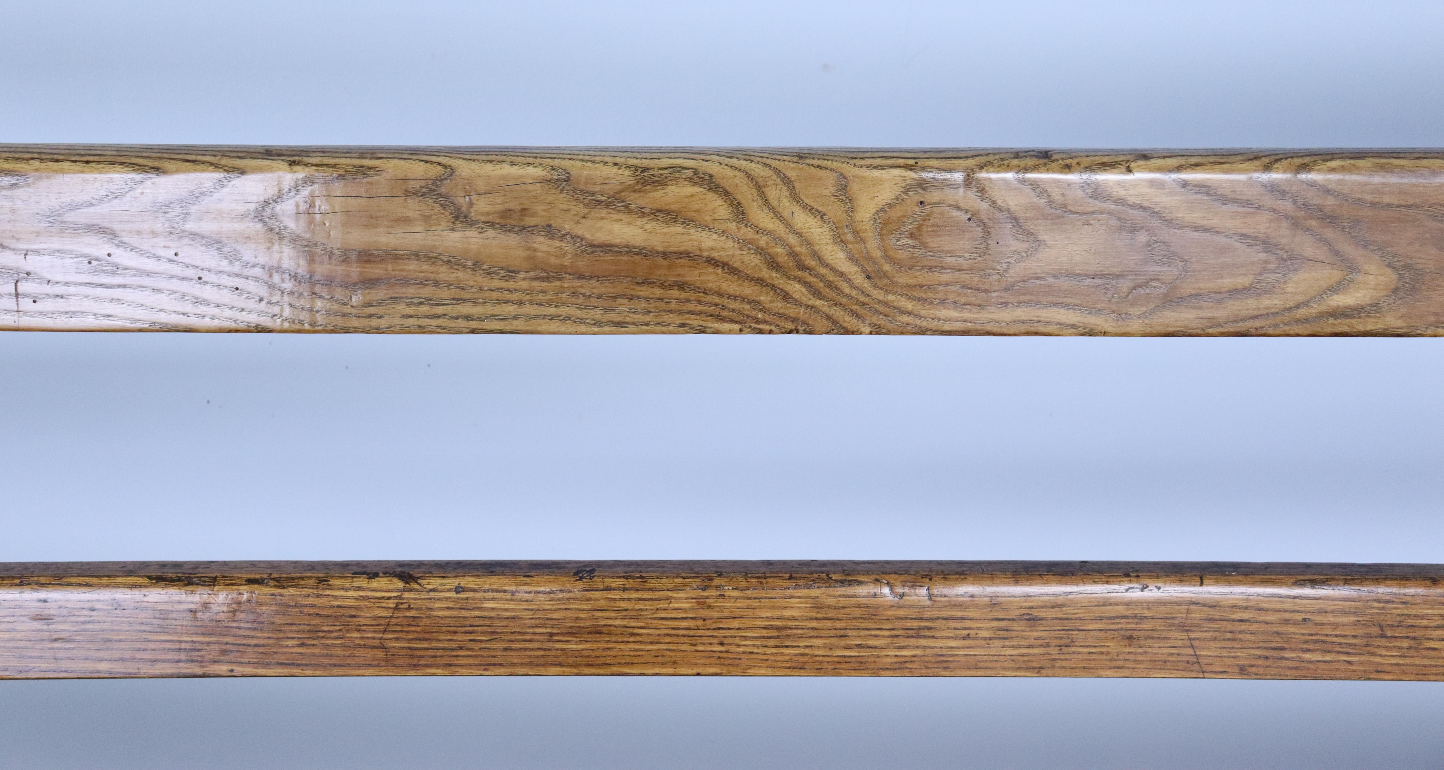 19th Century Well Grained Ash Country Bench For Sale