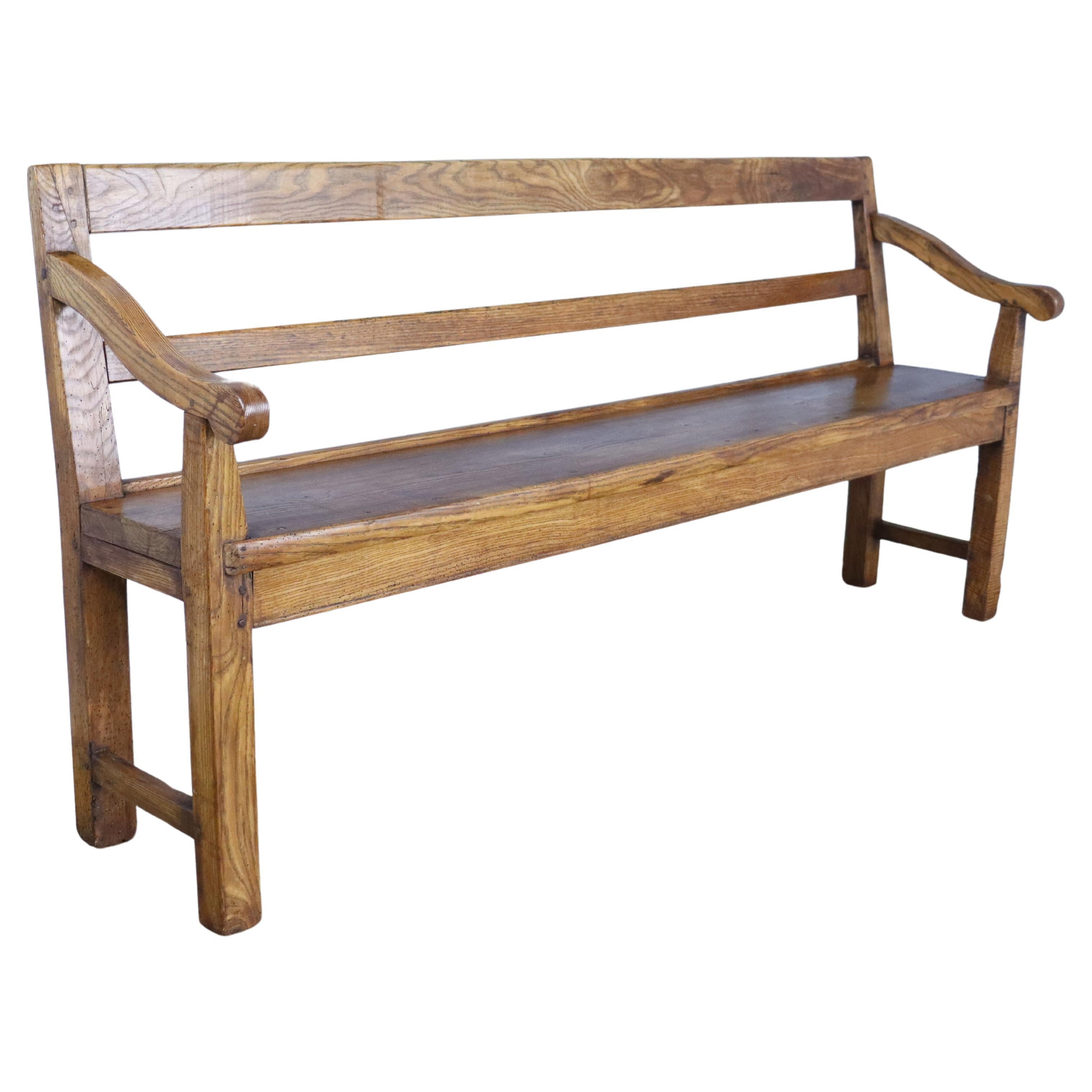 Well Grained Ash Country Bench For Sale