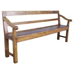 Antique Well Grained Ash Country Bench