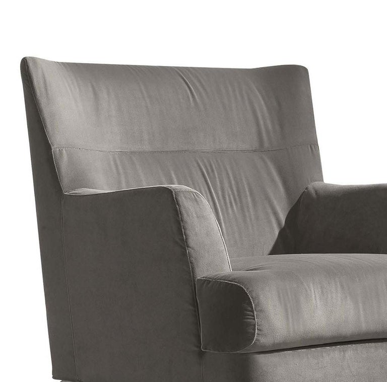 Well Gray Armchair For Sale at 1stdibs