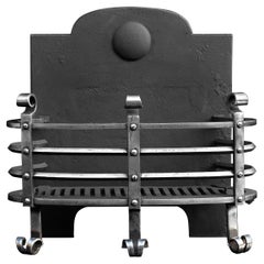 Well Proportioned Polished Wrought Iron Firebasket