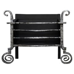 Well Proportioned Wrought Iron Firegrate