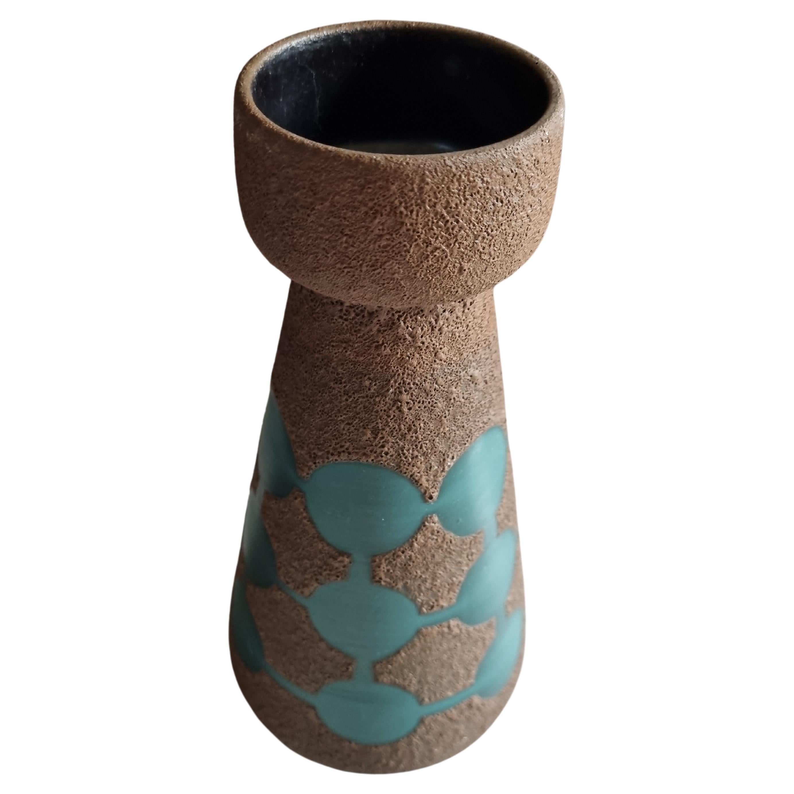 Wohlgeformte 70er Jahre Design Jopeko Keramik " gastliches Heim " Vase  1840 / 25 im Angebot