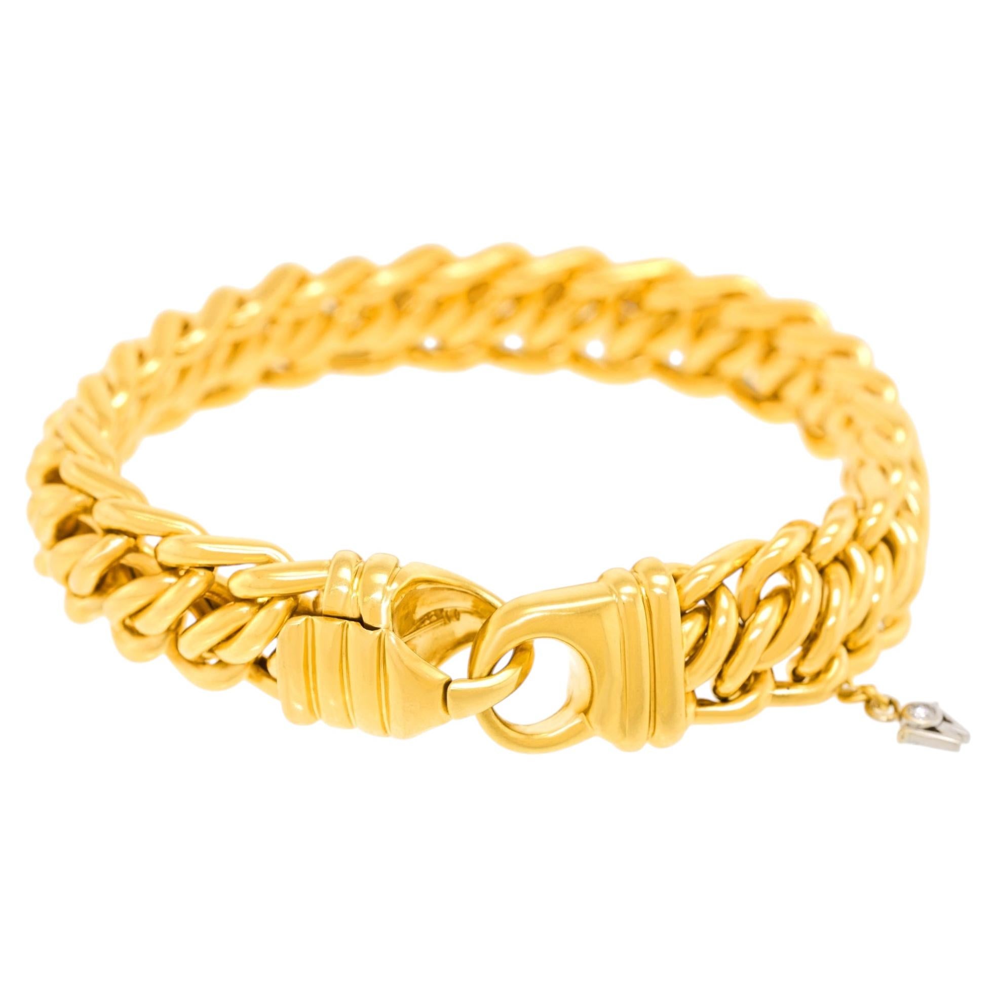 Pre-owned Wellendorff Wellendorf For Mikimoto Gold Bracelet In Multi