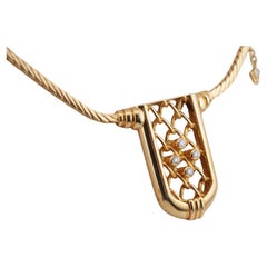 Wellendorf Lyra 18k Gold Collier, 31 g, mit Zertifikat