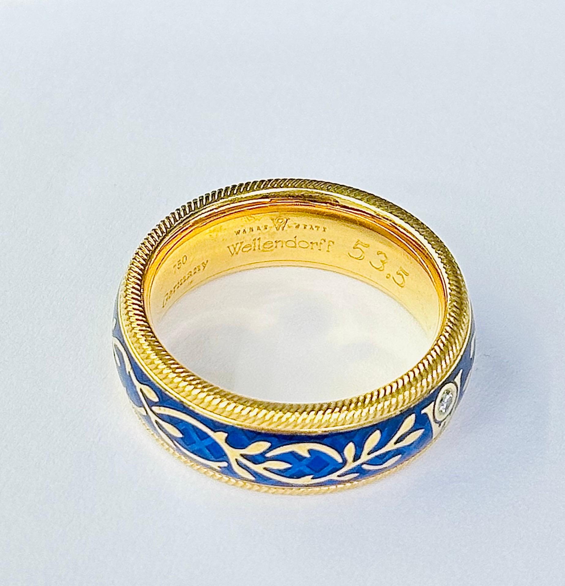 Wellendorff Forget Me Not Ring Size 53.5 en vente 6