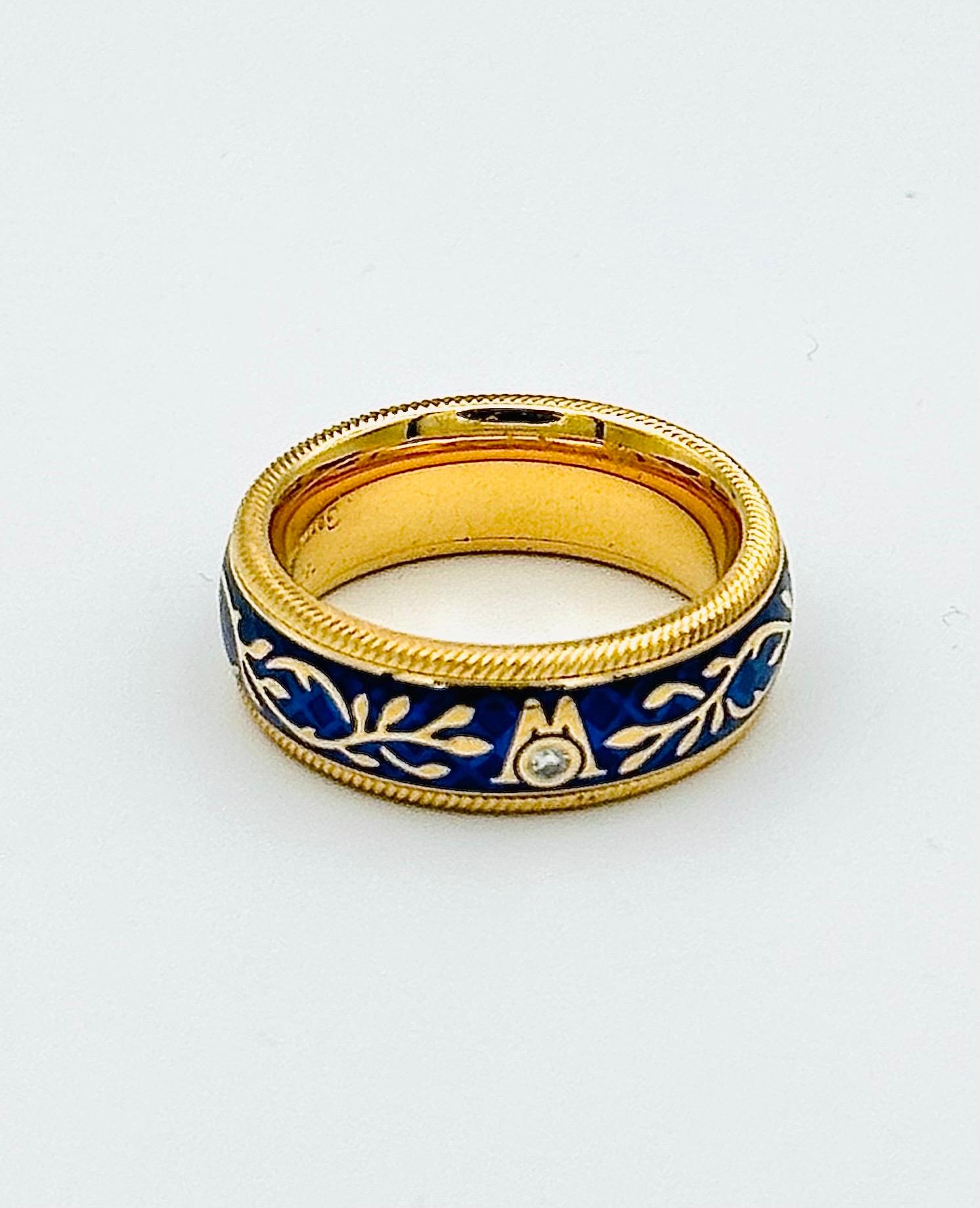 Wellendorff Forget Me Not Ring Size 53.5 en vente 7