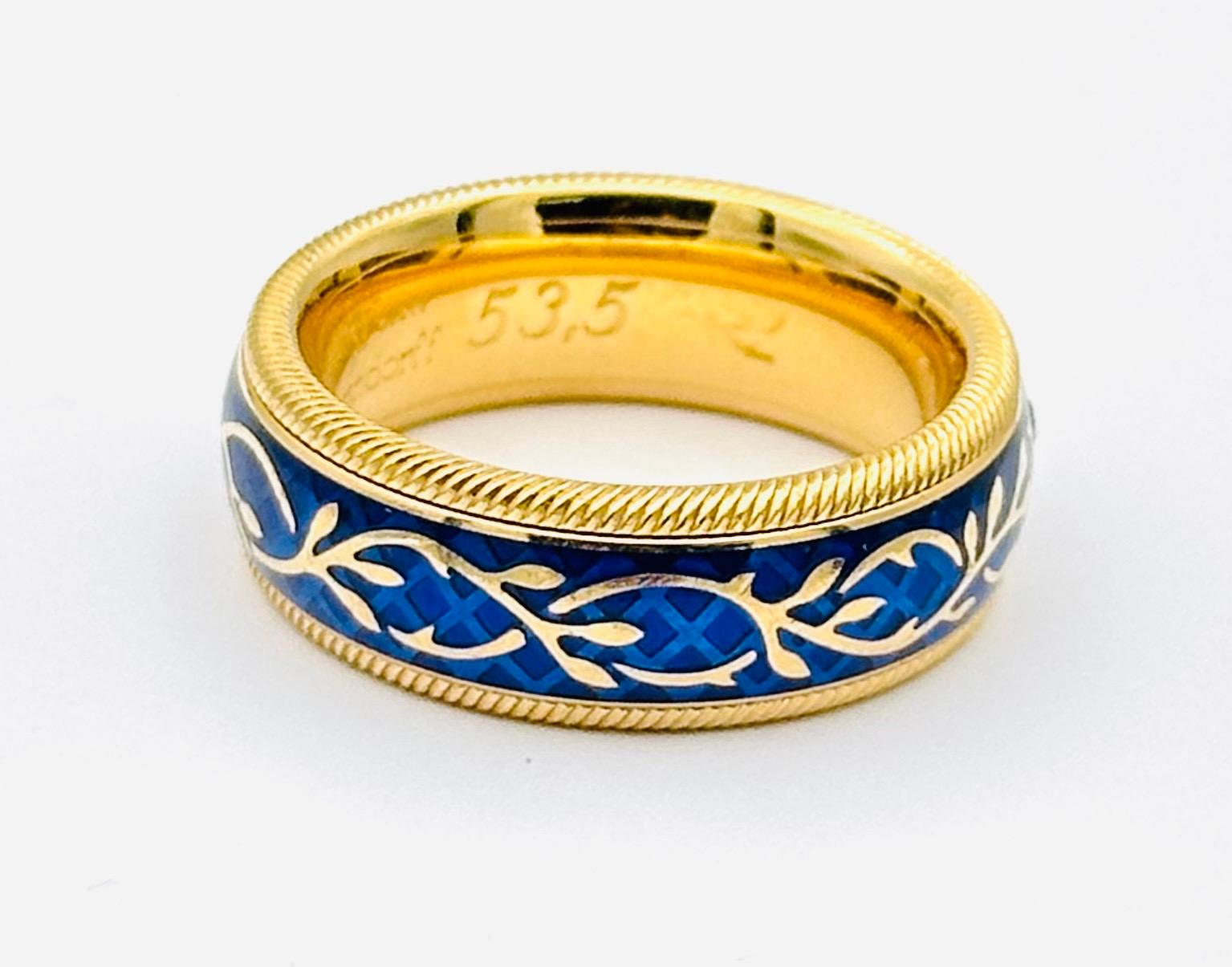 Wellendorff Forget Me Not Ring Size 53.5 Excellent état - En vente à istanbul, TR