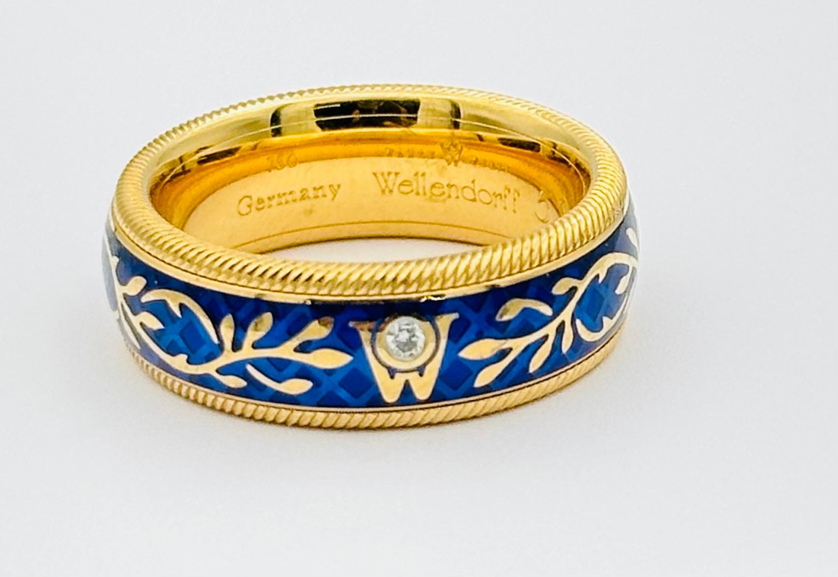 Wellendorff Forget Me Not Ring Size 53.5 en vente 1