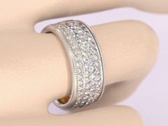 Wellendorff, Golden Ring Entirely Set with Diamonds