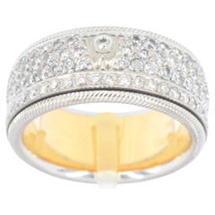 Wellendorff, Golden Ring Entirely Set with Diamonds