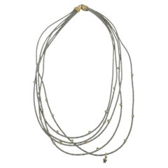 Wellendorff "Morgensonne" Necklace Yellow and White Gold with Diamonds