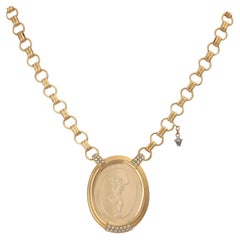 WELLENDORFF necklace with Hermes / Mercury pendant
