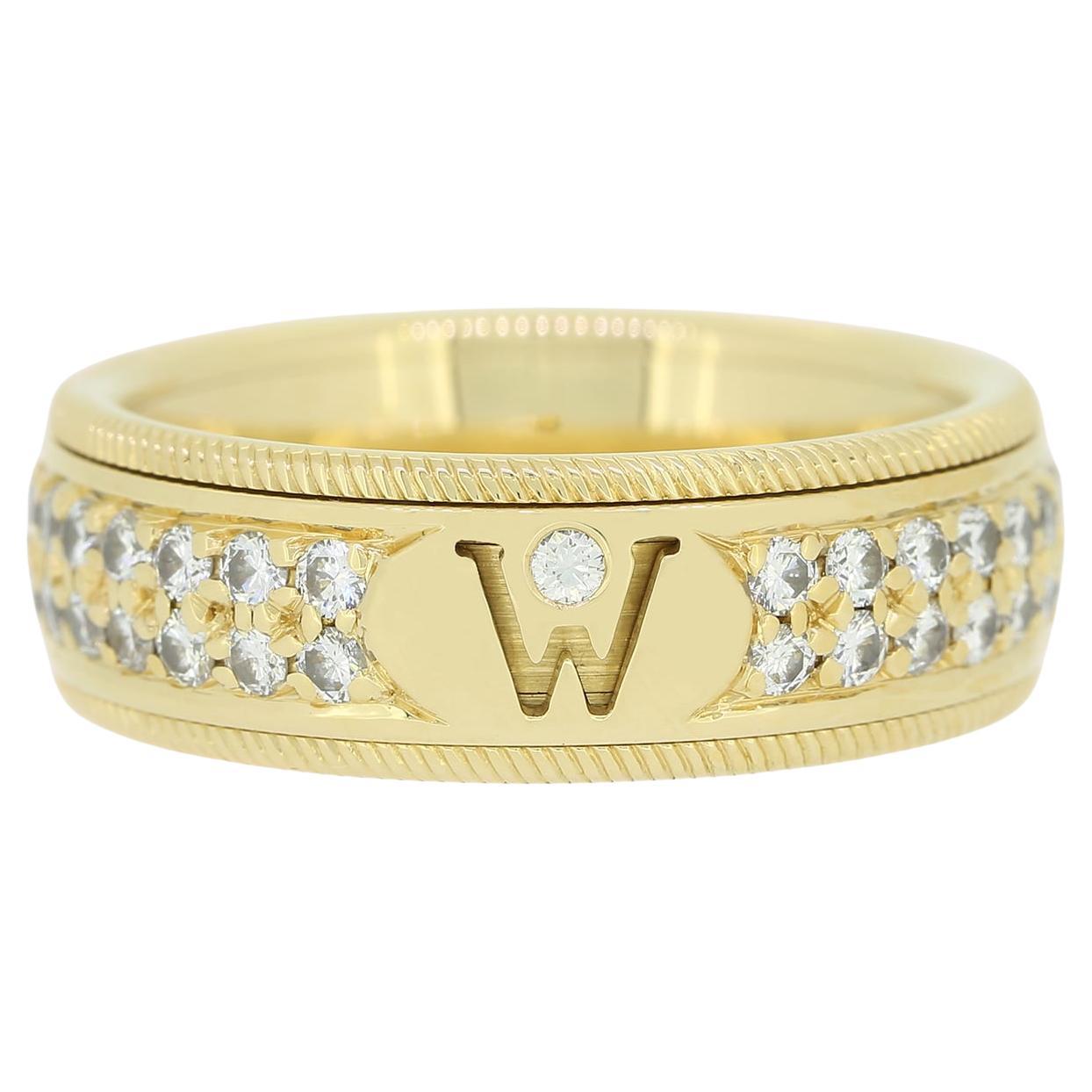 Wellendorff Noble Ballade Diamond Spinning Ring For Sale