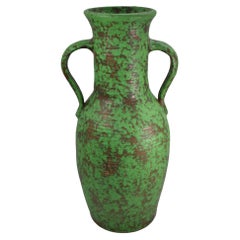 Weller Coppertone 1920s Antique Arts and Crafts Pottery Green Ceramic Floor Vase