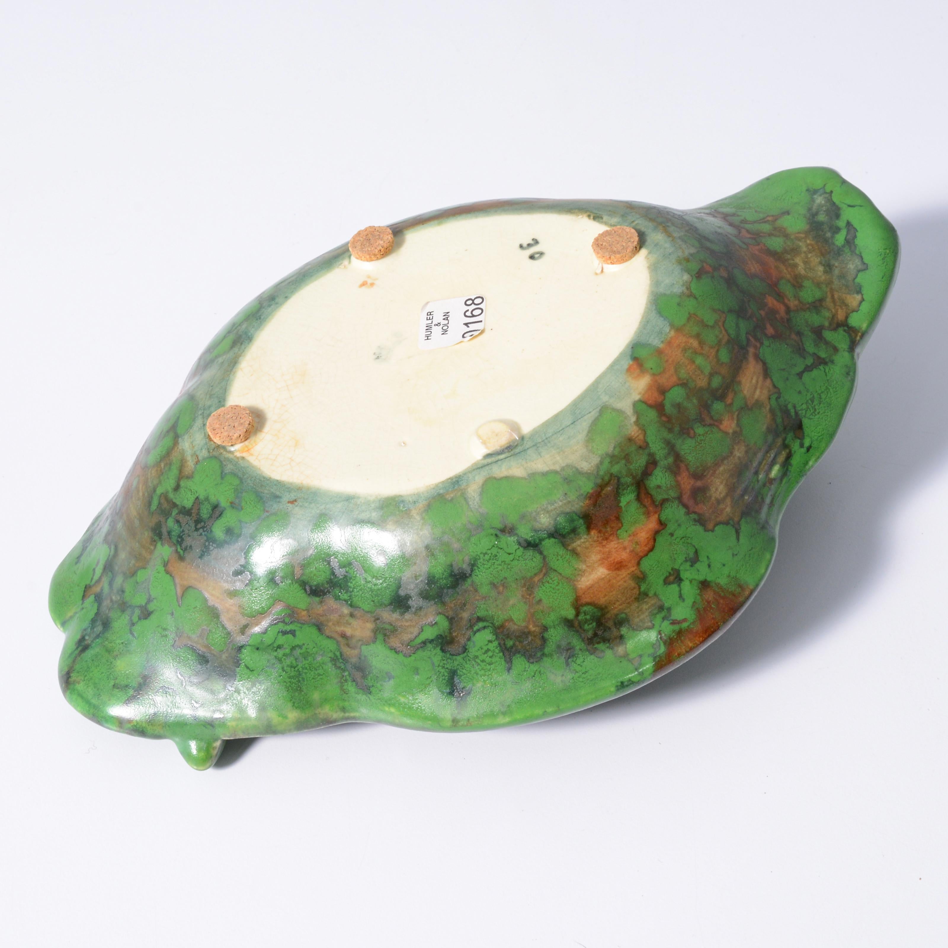 Weller COPPERTONE Frosch / Lilien Pad Schale, Rudolph Lorber Design im Angebot 2