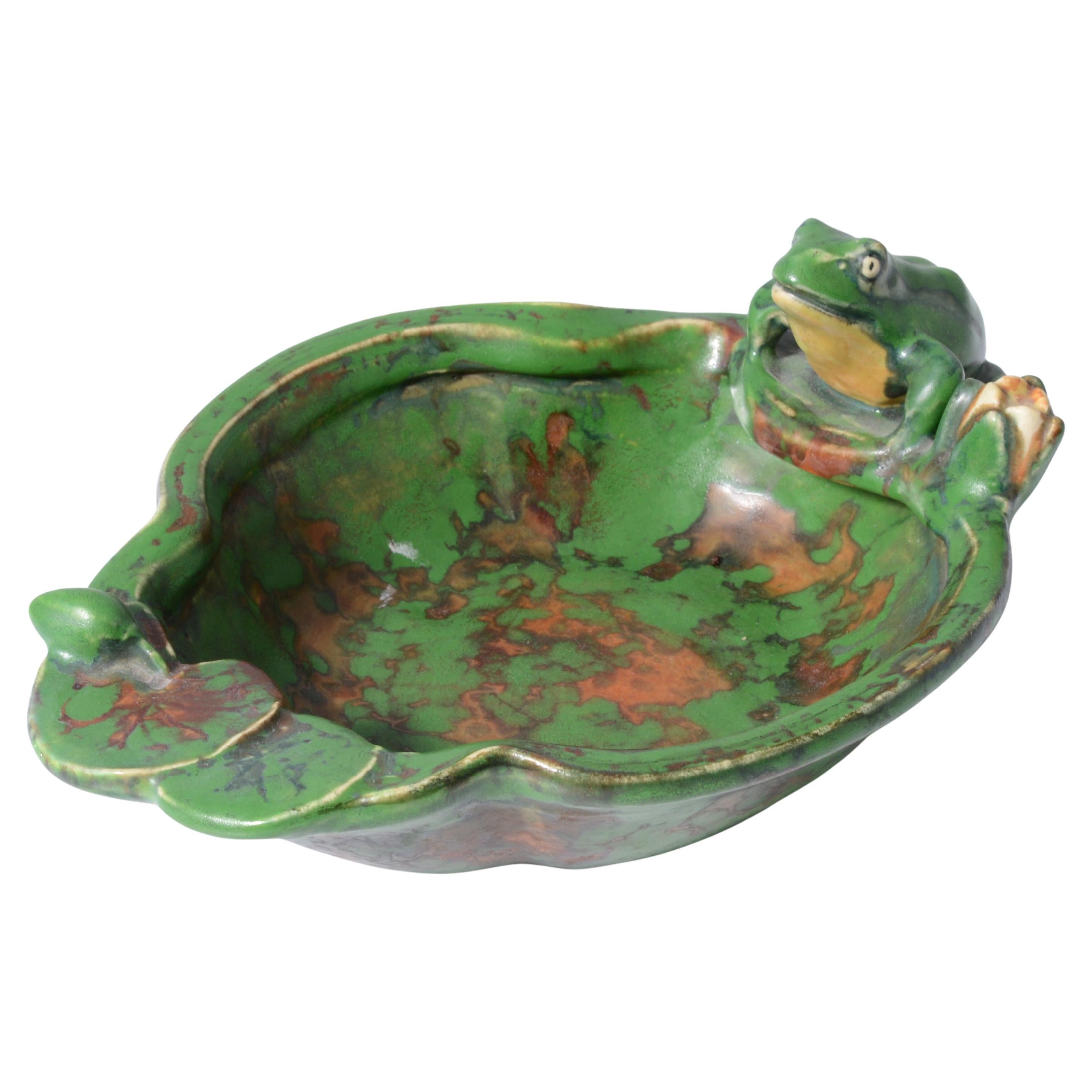 Weller COPPERTONE Grenouille / Bol à nénuphar, Rudolph Lorber Design