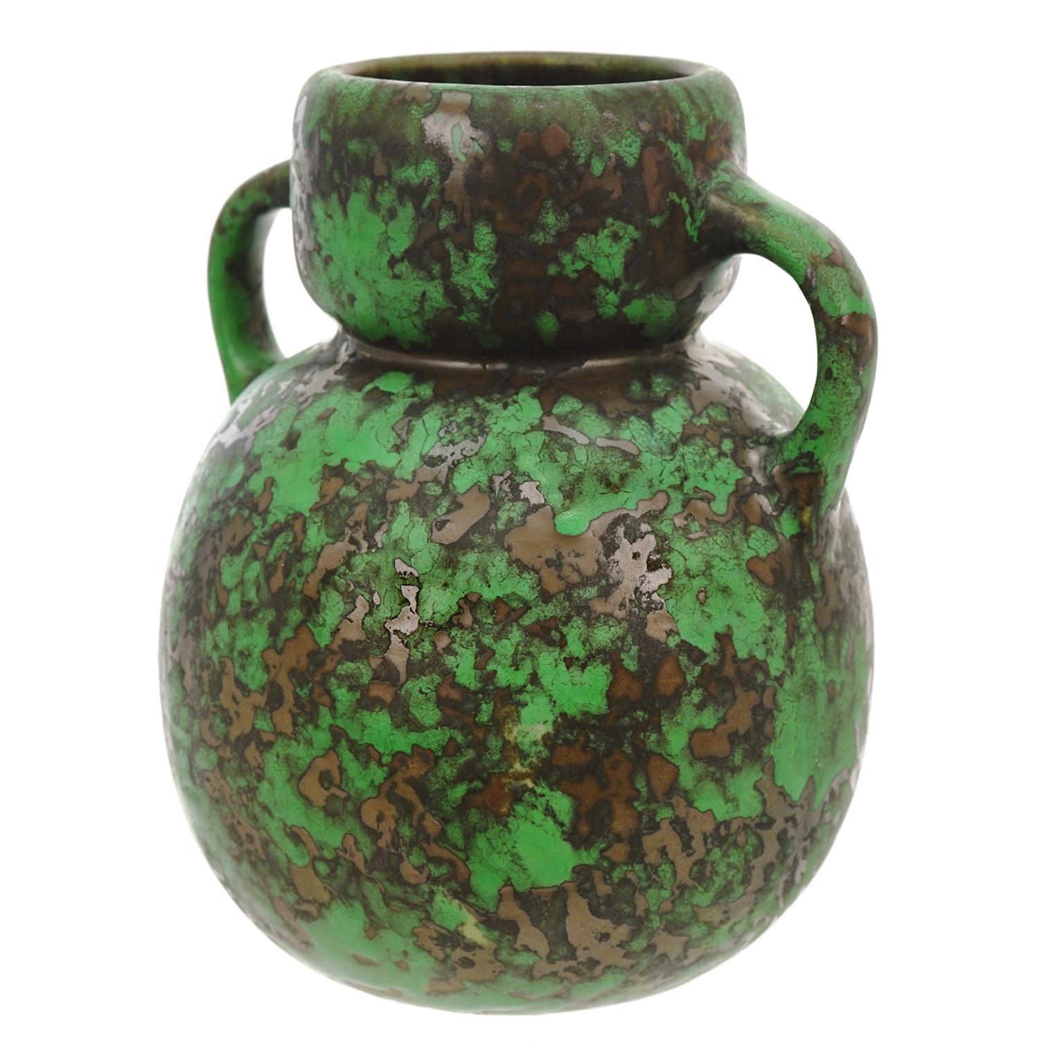 Weller Coppertone Glaze Double Handle Vase 4