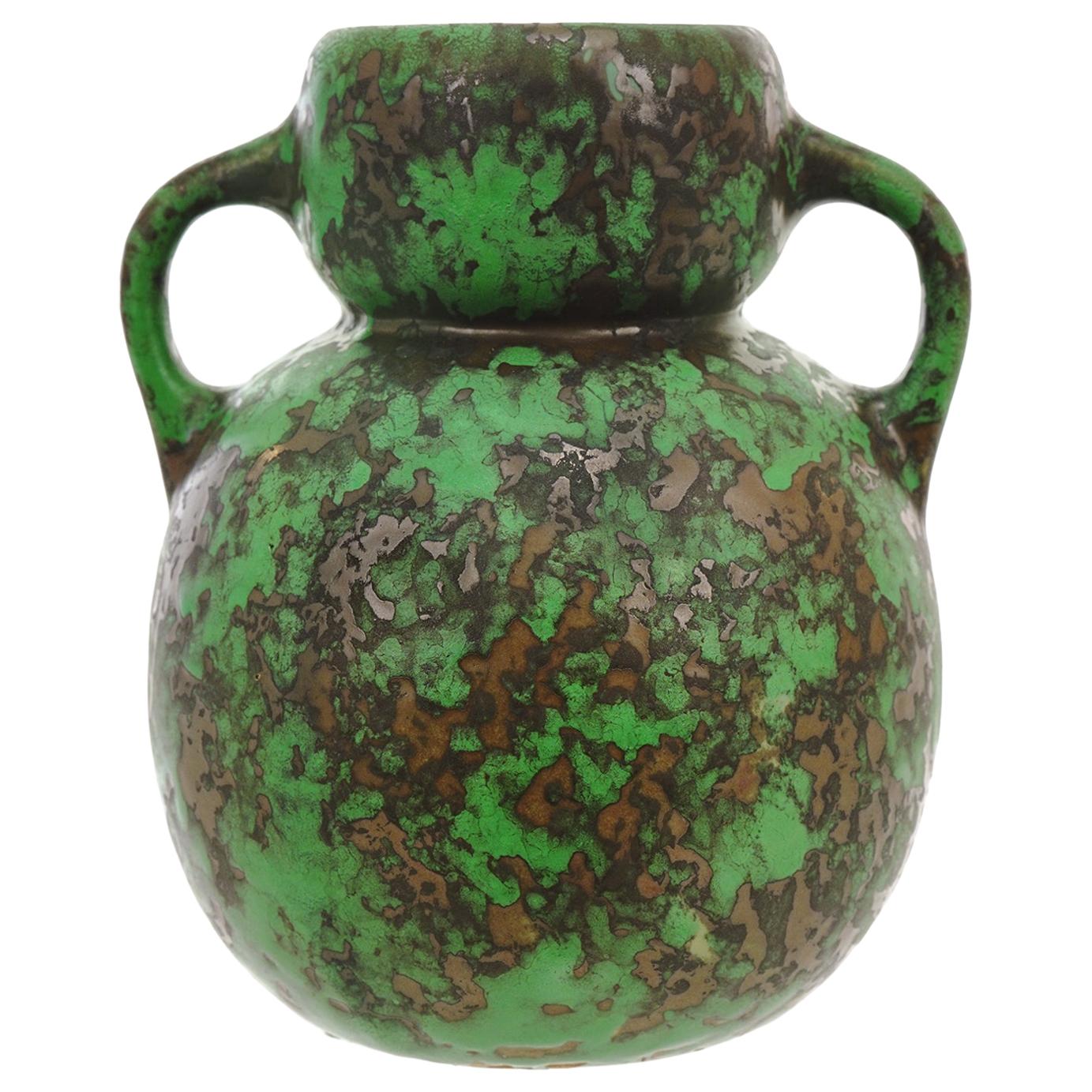 Weller Coppertone Glaze Double Handle Vase