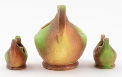 Weller Pottery Elberta Garniture Set, 3 Pcs