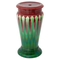 Weller Pottery Polychrome Glazed Jardiniere Stand