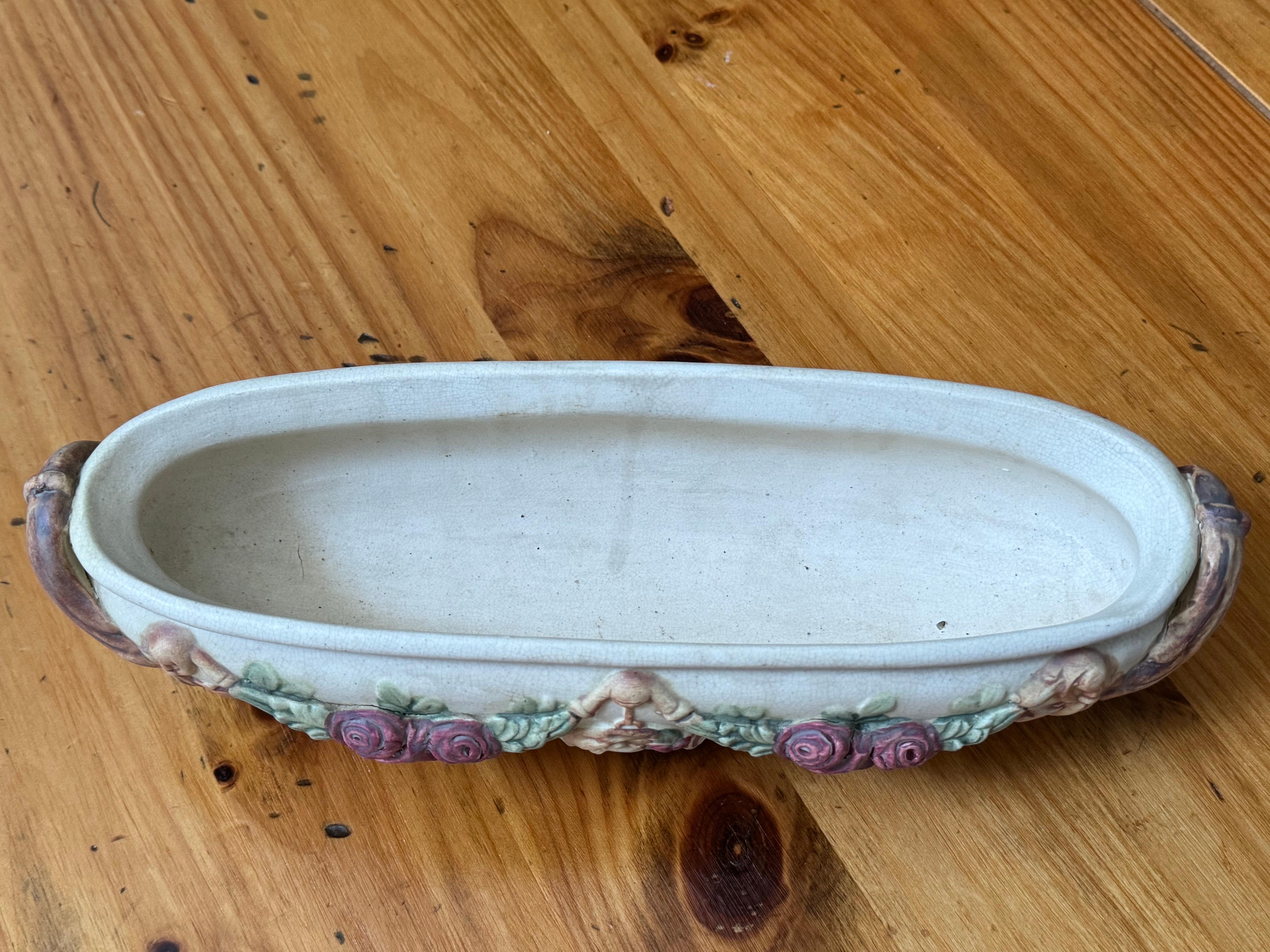 Jardinière ou compote Roma de Weller Pottery en vente 3